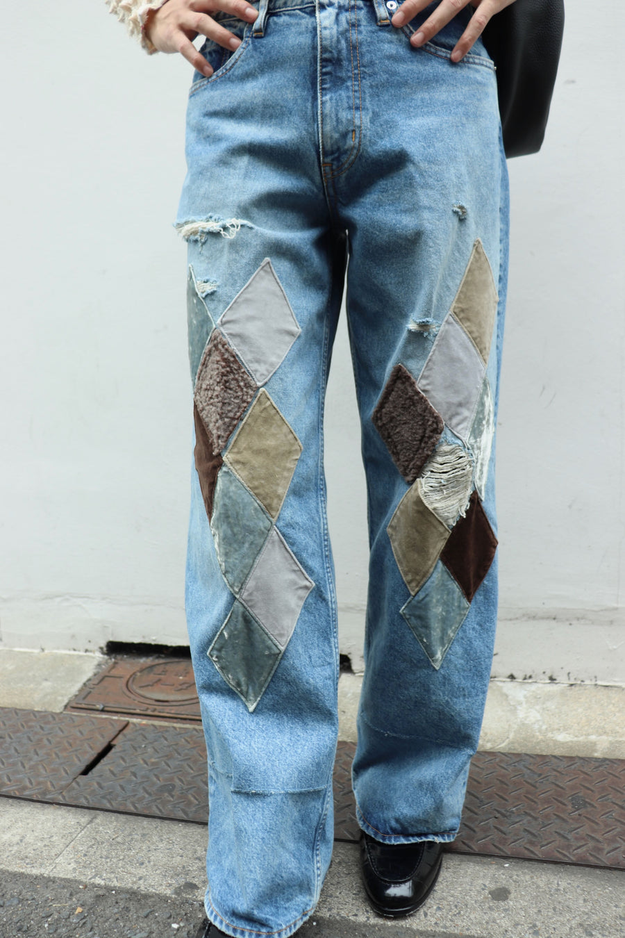 MASU(エムエーエスユー)のMB DIAMOND WIDE JEANS INDIGOの通販