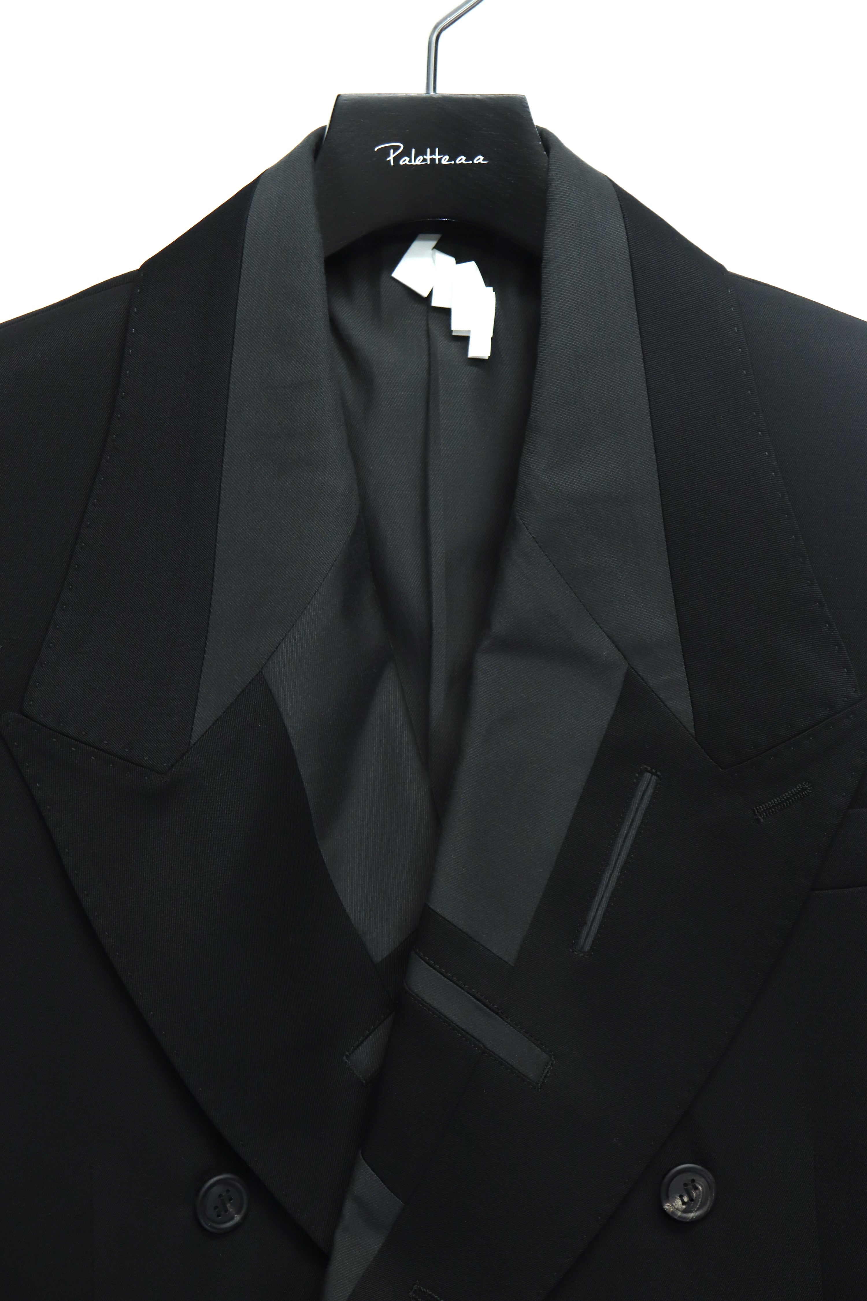 SOSHIOTSUKI(ソウシオオツキ)のINSIDE LAPEL DOUBLE JACKET-2 BLACKの