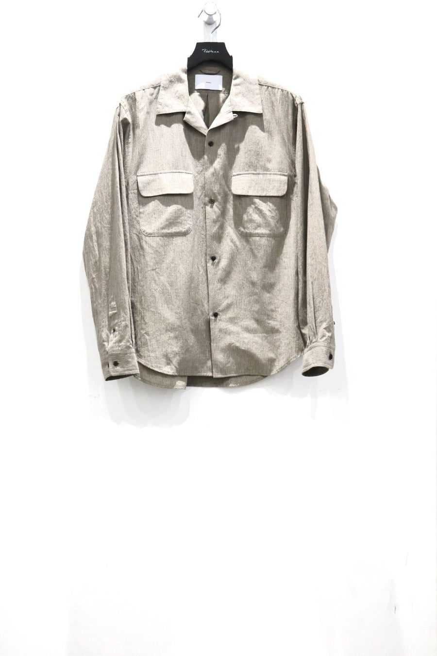 SUGARHILL シュガーヒル　オープンカラーシャツ　26SS 新品未使用 SUGARHILL(シュガーヒル)のLINEN OPEN-COLLAR SHIRT GRAY STRIPEの通販