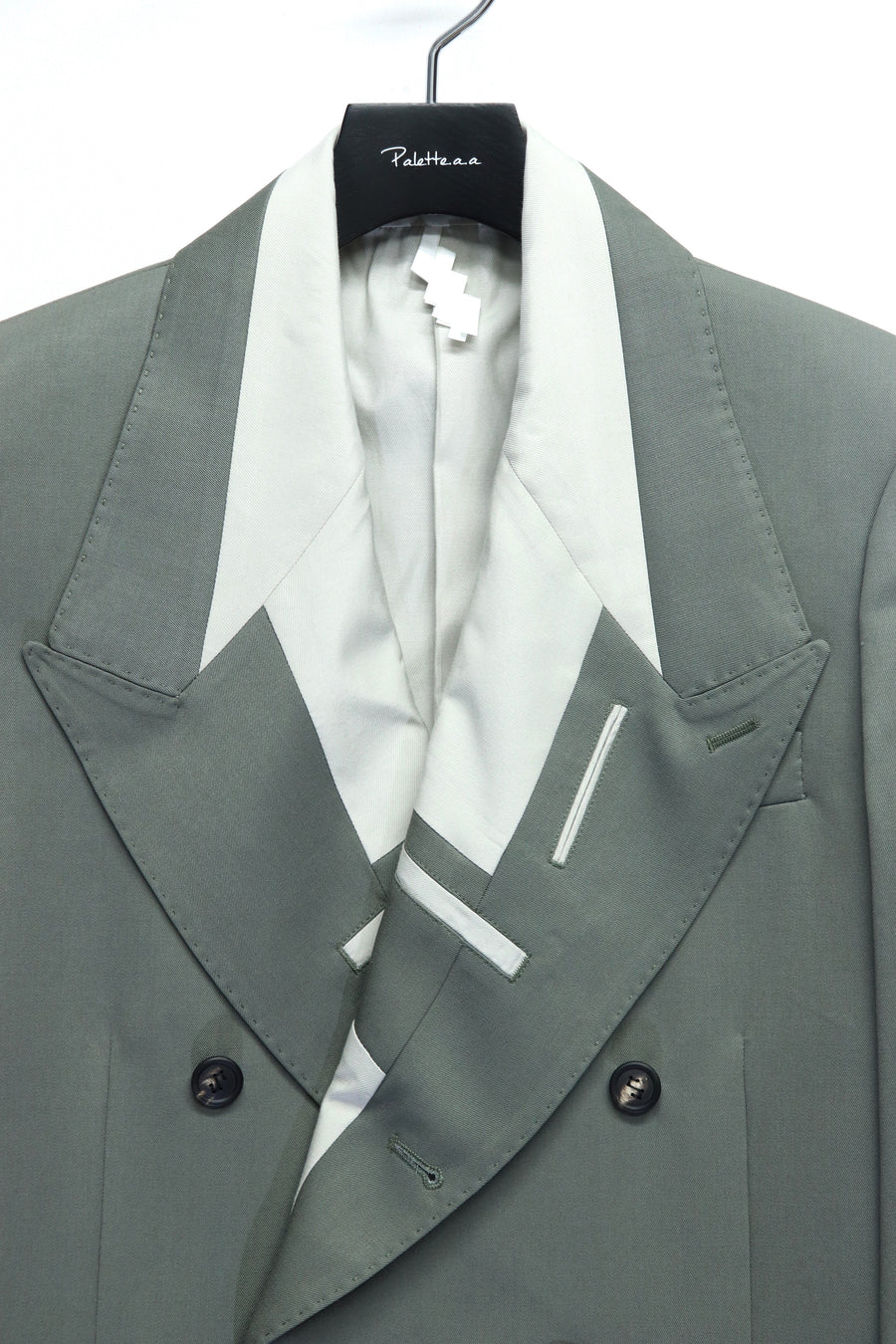 SOSHIOTSUKI  INSIDE LAPEL DOUBLE JACKET-2(GRAY)