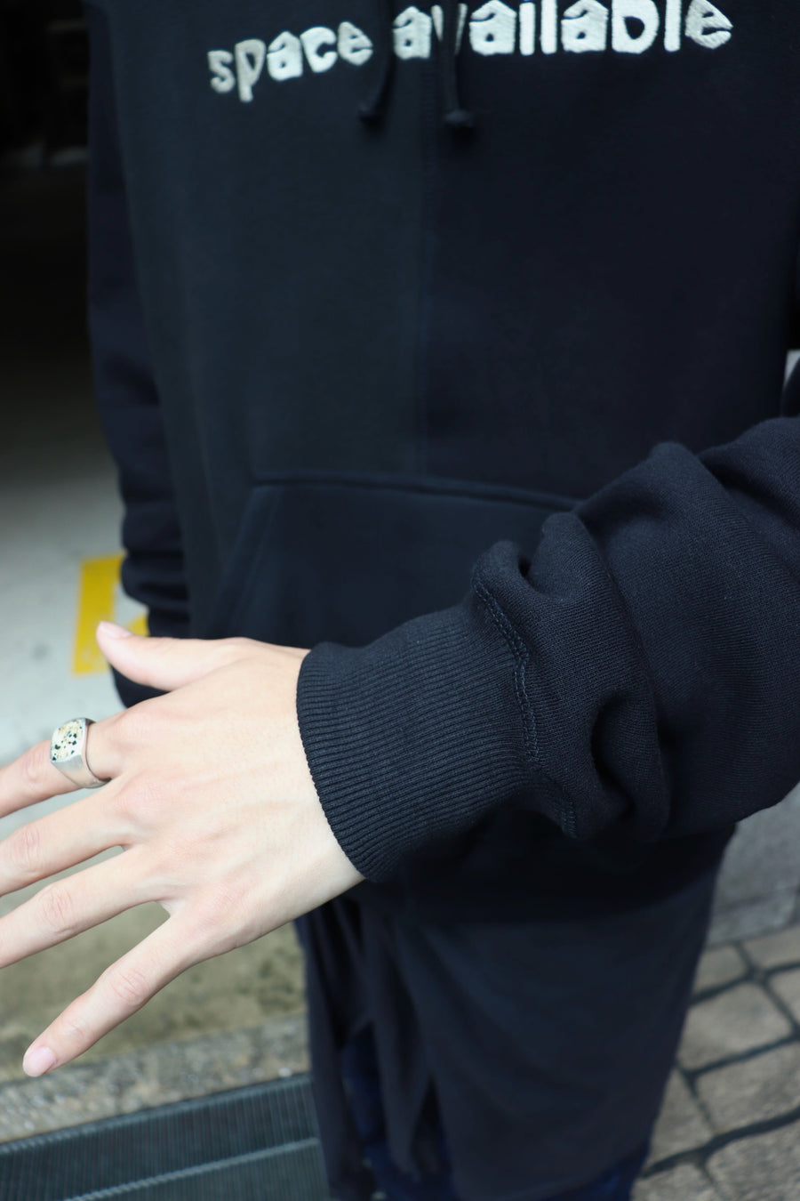 SPACE AVAILABLE  RADICAL LOGO HOODIE