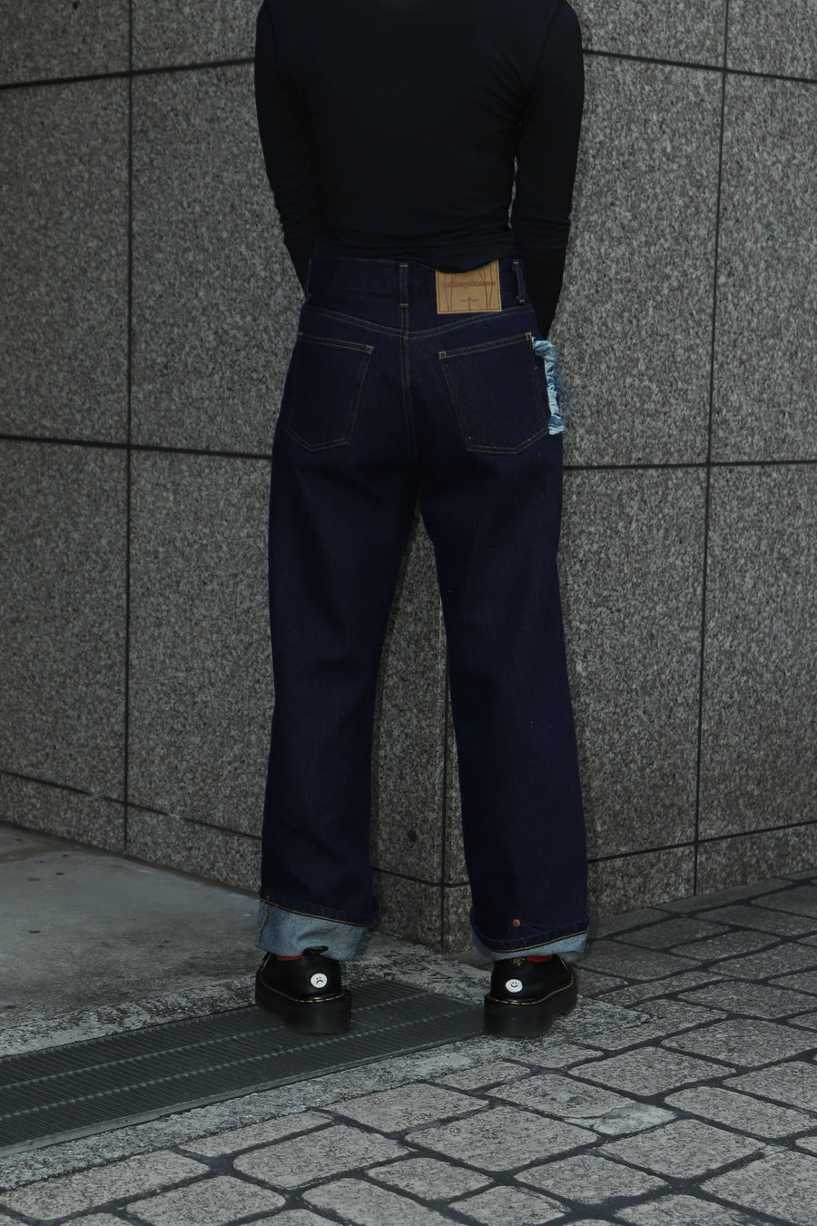 kotohayokozawa  LOOSE ROLLED-UP JEANS