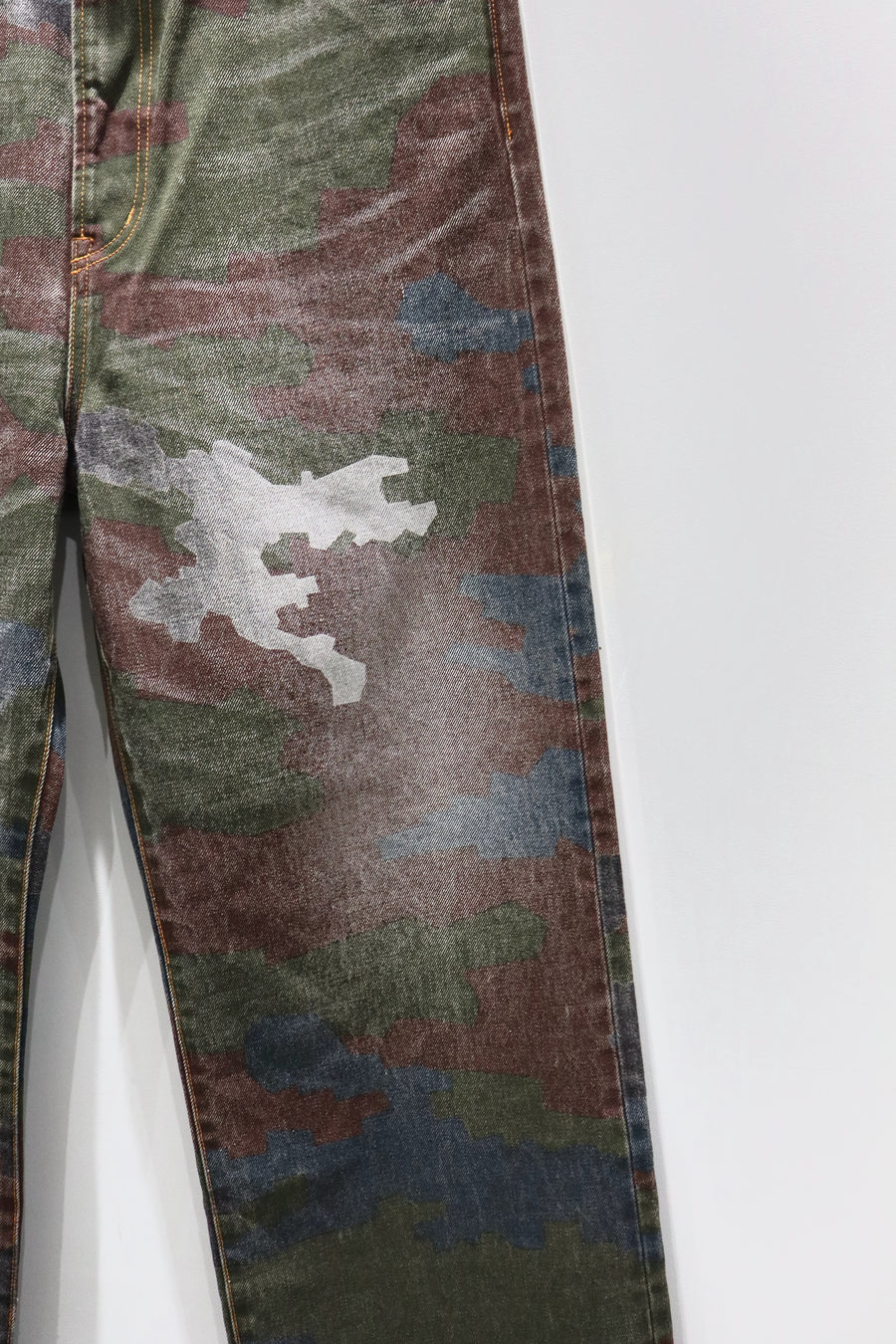 FAF  CAMO AGED DENIM PANTS(GERMAN CAMO)