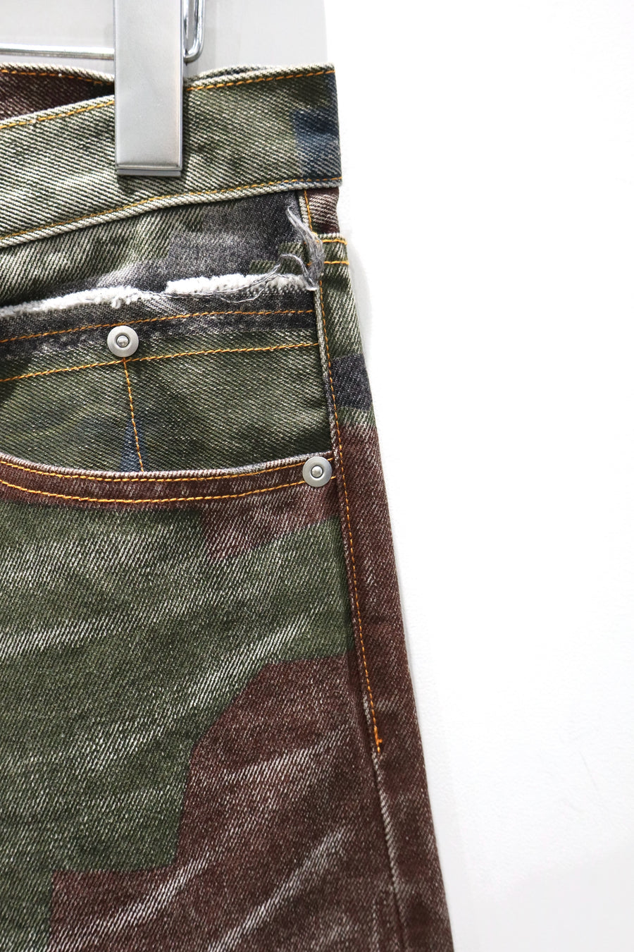 FAF  CAMO AGED DENIM PANTS(GERMAN CAMO)