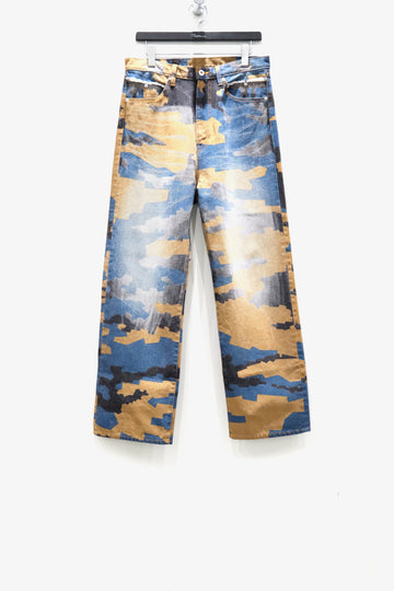 FAF  CAMO AGED DENIM PANTS(NIGHT CAMO)