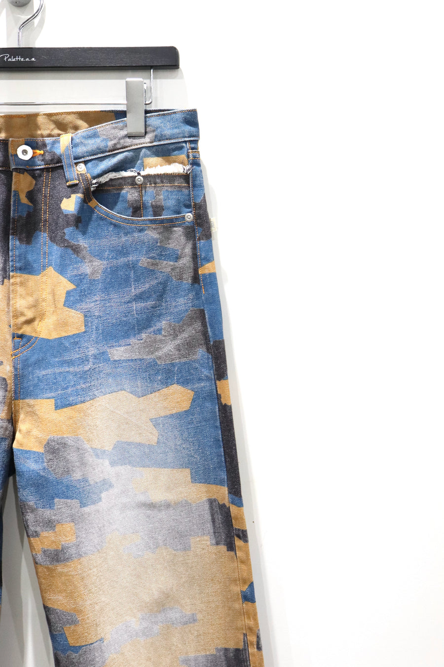 FAF  CAMO AGED DENIM PANTS(NIGHT CAMO)