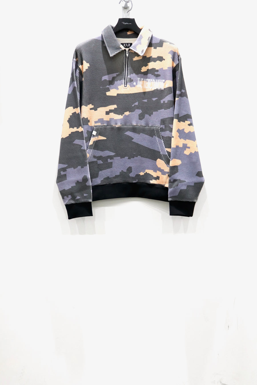 FAF  HALF ZIP SWEAT TOPS(NIGHT CAMO)