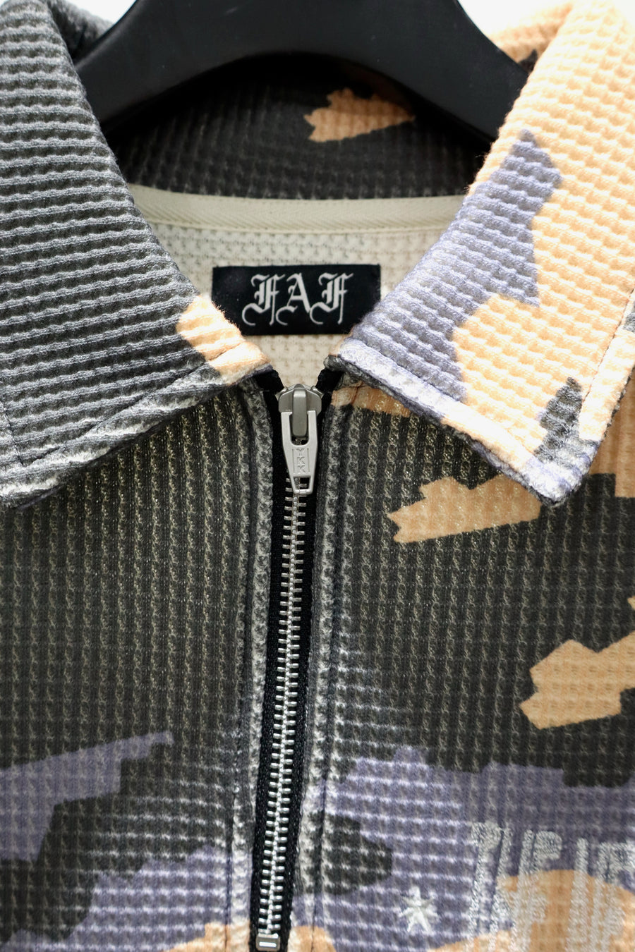 FAF  HALF ZIP SWEAT TOPS(NIGHT CAMO)