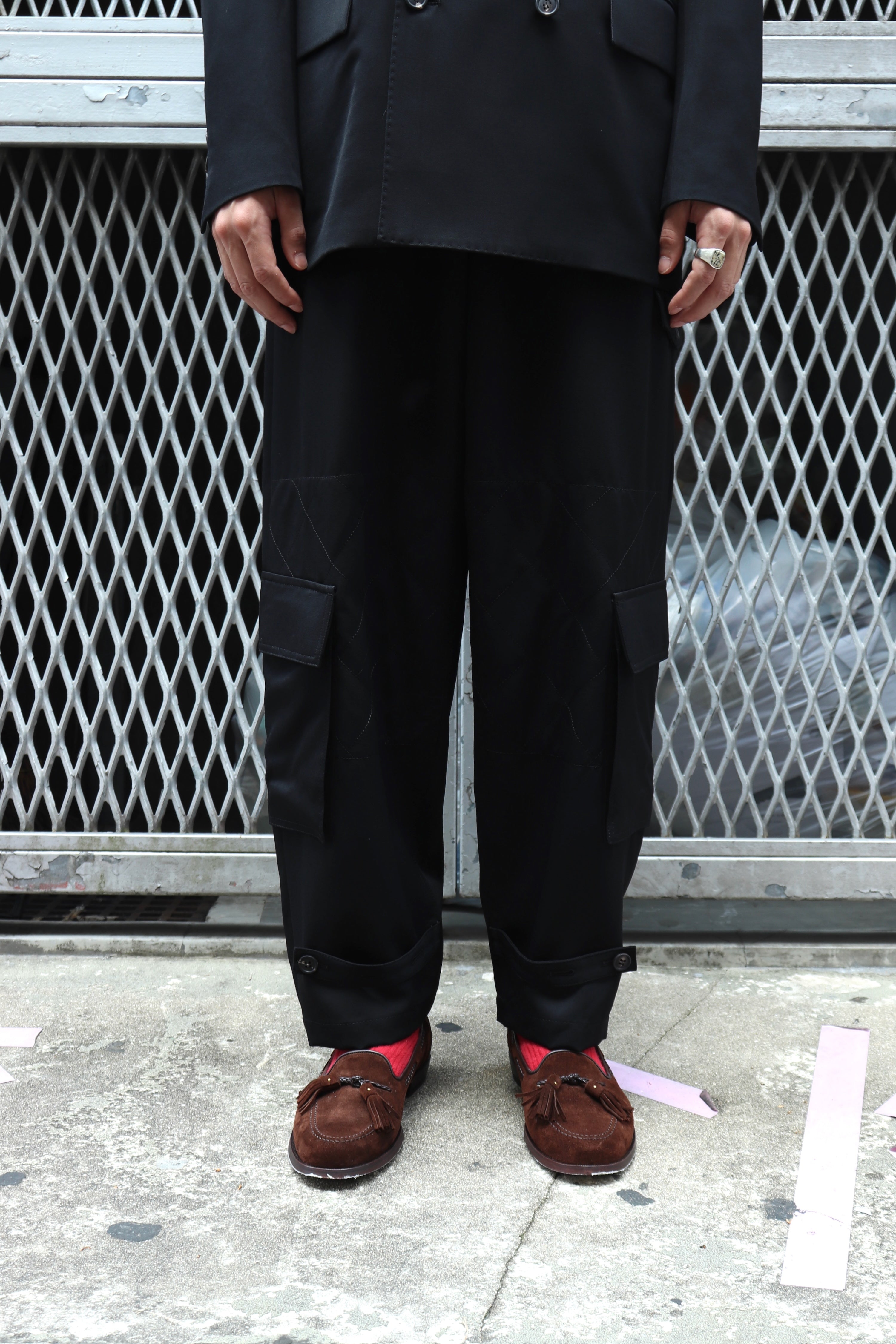 SOSHIOTSUKI's Auto Mechanics CARGO PANTS BLACK mail order