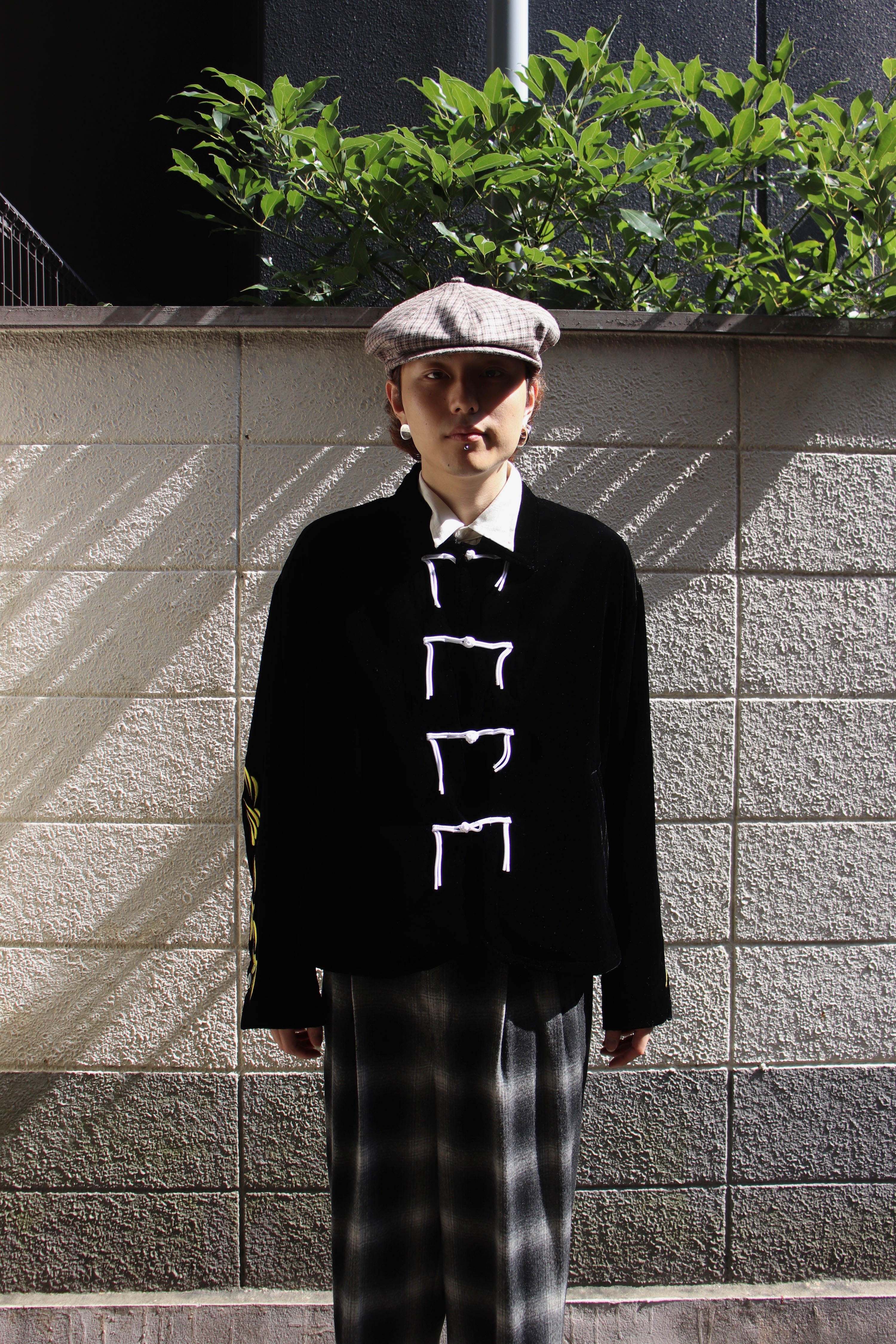 ジャケット・アウター Urig EMB VELVET CHINA JACKET [BLACK] IMG_0734_0ff06e9f-ee34-468d-