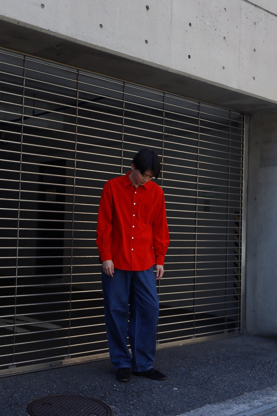 soe  Garment Dyed Dad Shirts(RED)