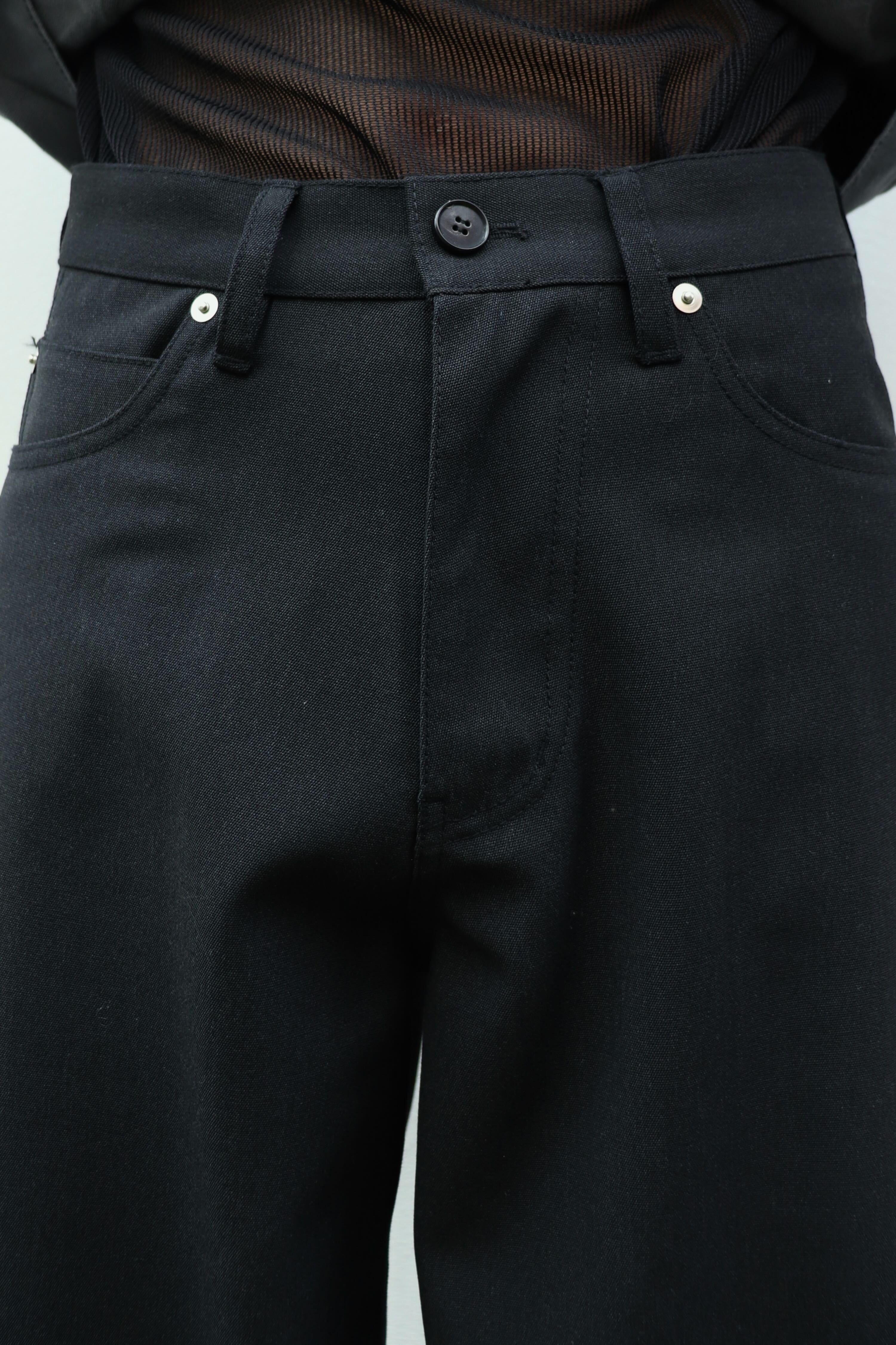 【MASU】CANVAS SHORTS - BLACK EBONY 46 MASU(エムエーエスユー)のCANVAS SHORTS BLACK EBONYの通販｜PALETTE