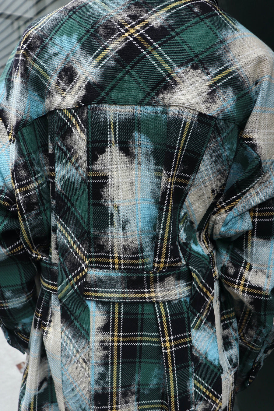 BELPER  FOGGY PLAID SHIRT JACKET(GREEN)