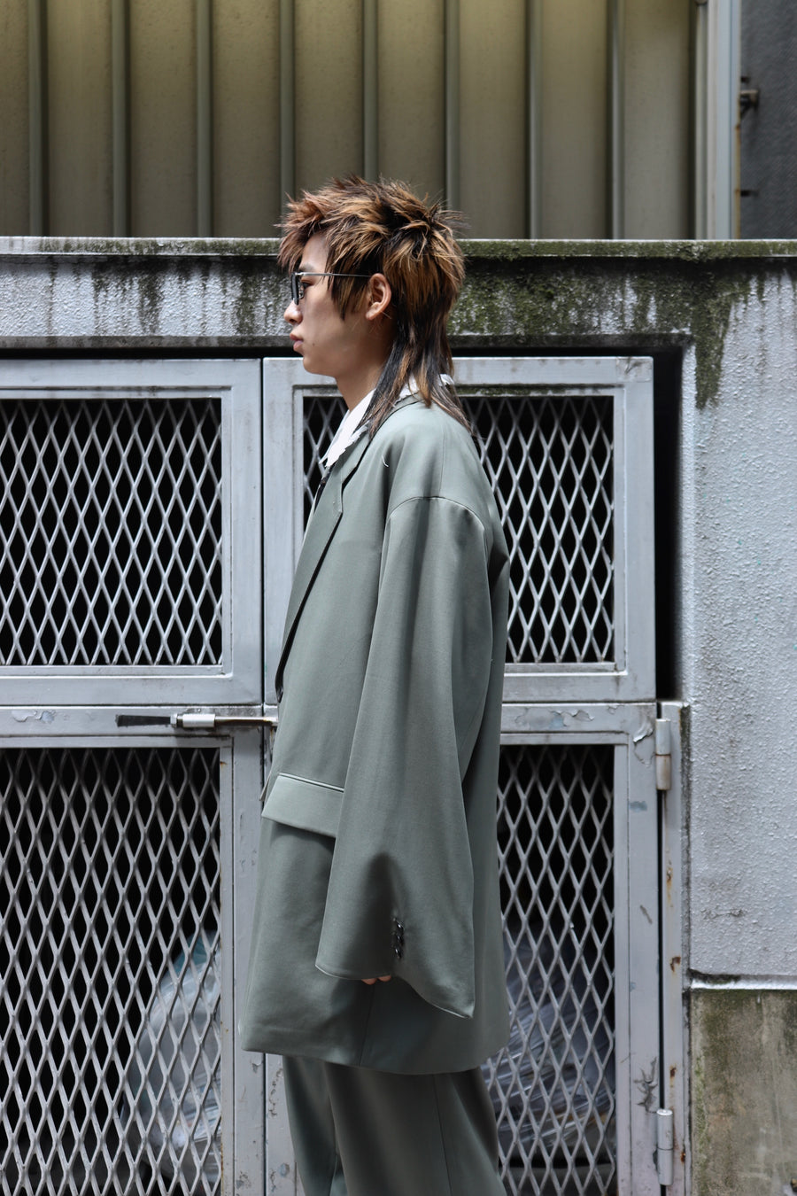 SOSHIOTSUKI  KIMONO SLEEVE JACKET(GRAY)