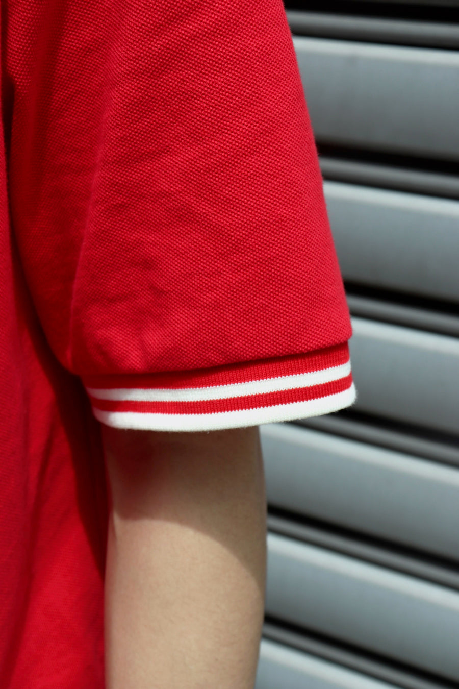 YUKI HASHIMOTO  Y NECK POLO SHIRTS(RED)