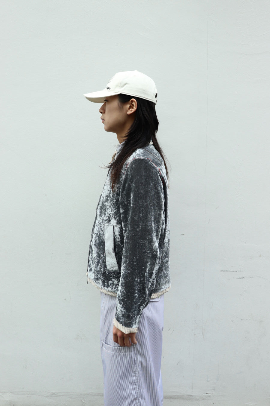 MASU(エムエーエスユー)の2026ss UNEVEN VELVET JACKET CHARCOALの通販