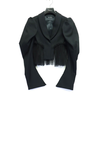 SHIORI MIKATA  short jacket with tulle