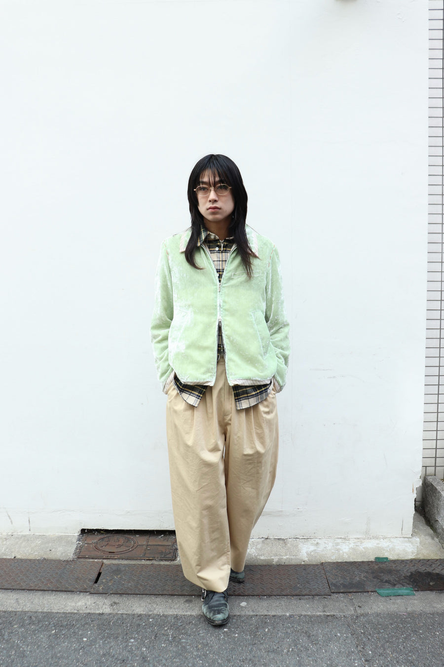 MASU(エムエーエスユー)の2026ss UNEVEN VELVET JACKET MELONの通販