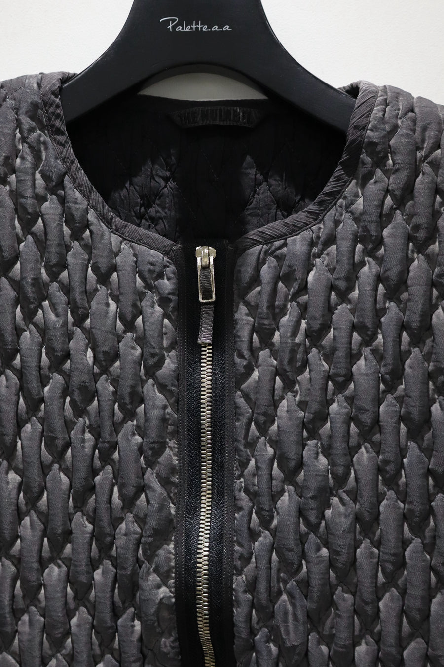 NULABEL  GARMENT DYED CONTRACTION QUILTED VEST