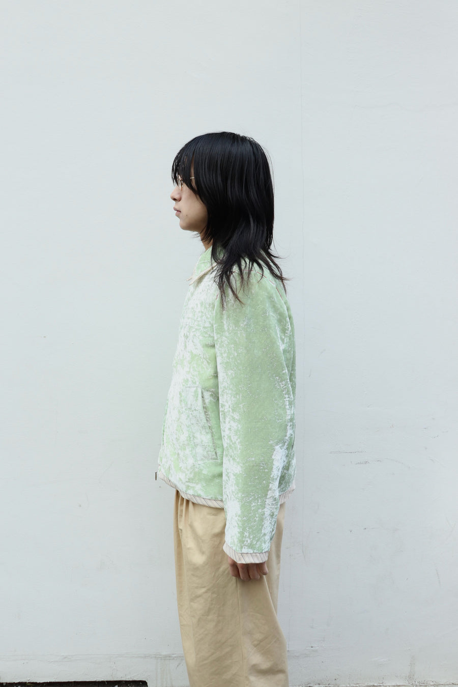 MASU(エムエーエスユー)の2026ss UNEVEN VELVET JACKET MELONの通販
