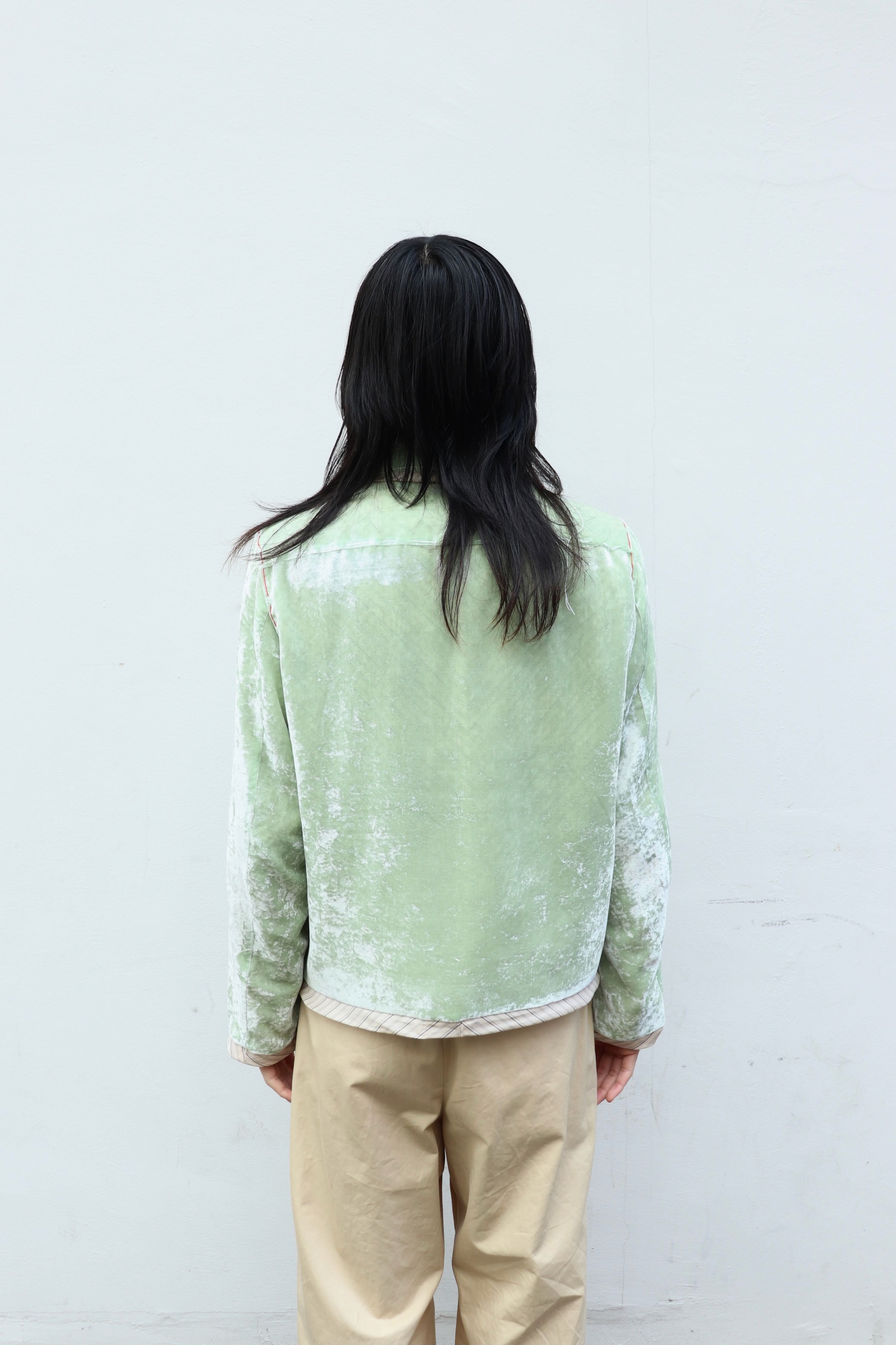 MASU(エムエーエスユー)の2026ss UNEVEN VELVET JACKET MELONの通販