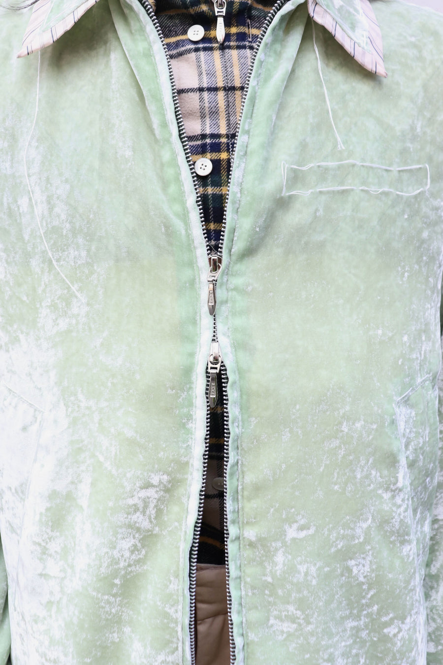 MASU(エムエーエスユー)の2026ss UNEVEN VELVET JACKET MELONの通販