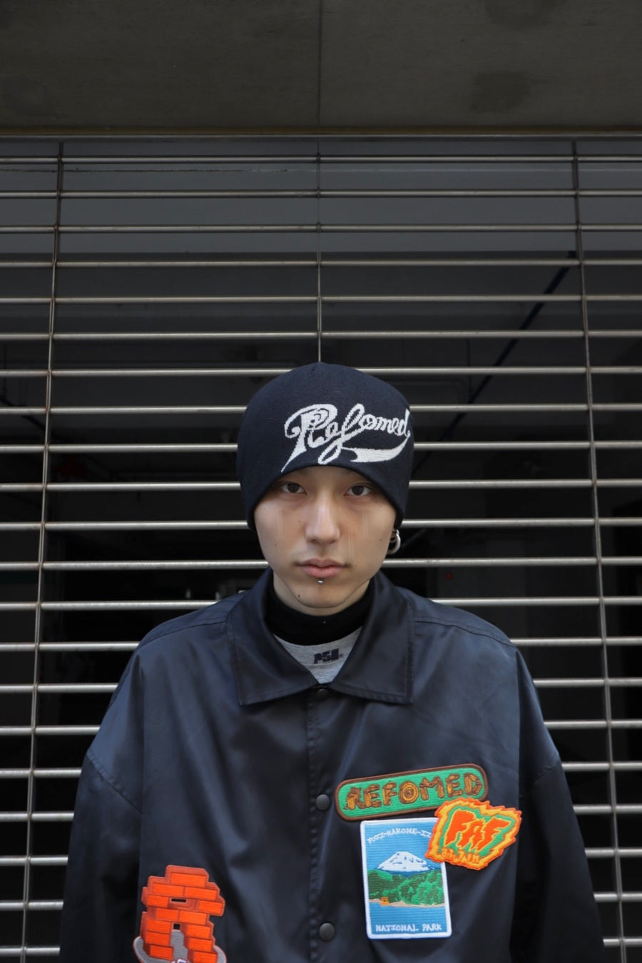 FAF  Script Logo Reversible Beanie