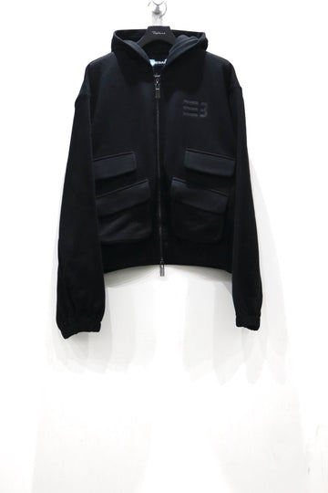 NAMESAKE  HUGO GLOBE ZIP HOODIE(EUPHORIC BLACK)