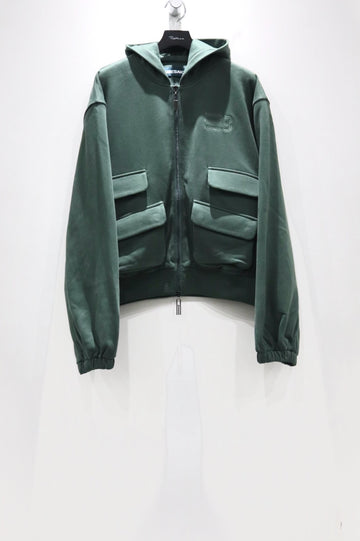 NAMESAKE  HUGO GLOBE ZIP HOODIE(FOG NAUTICA)