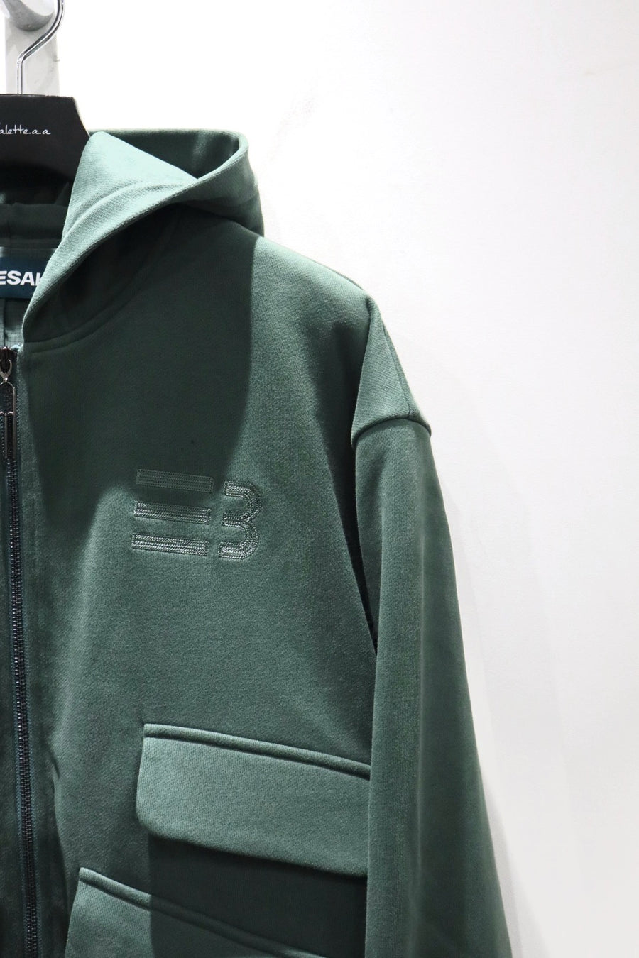 NAMESAKE  HUGO GLOBE ZIP HOODIE(FOG NAUTICA)