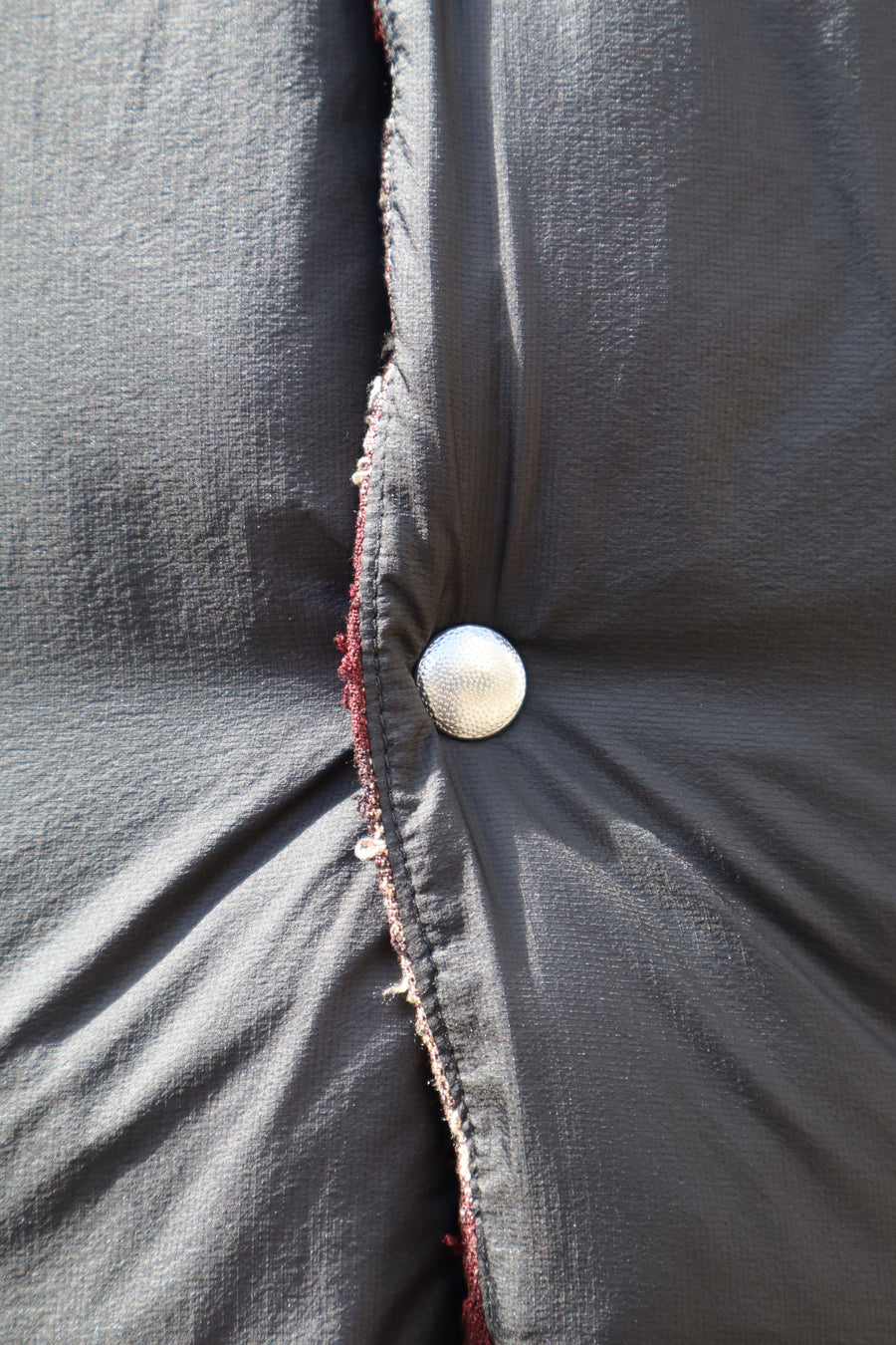 SUGARHILL  PLAID PUFFER REVERSIVLE VEST(WINE RED × BLACK)