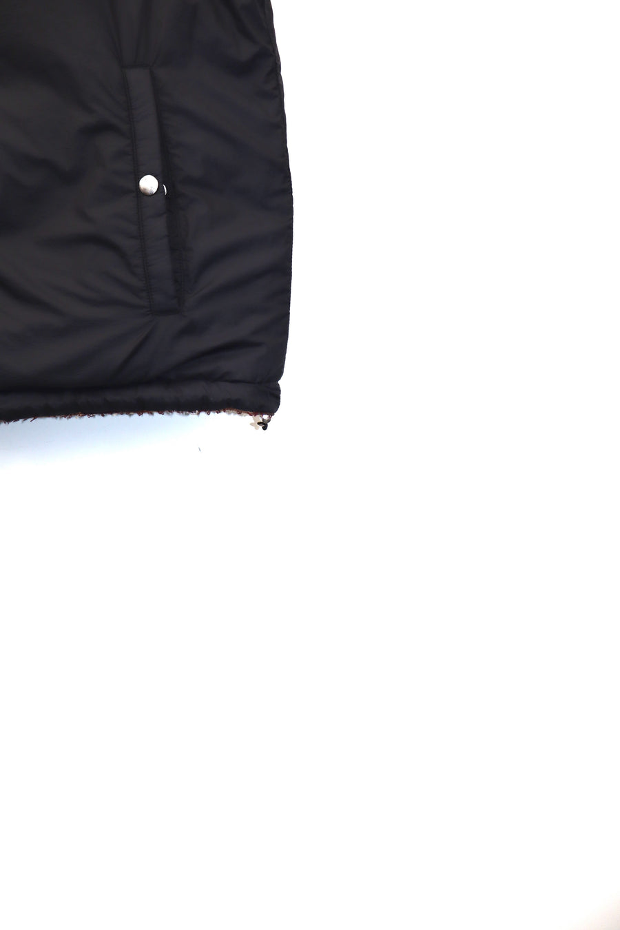 SUGARHILL  PLAID PUFFER REVERSIVLE VEST(WINE RED × BLACK)