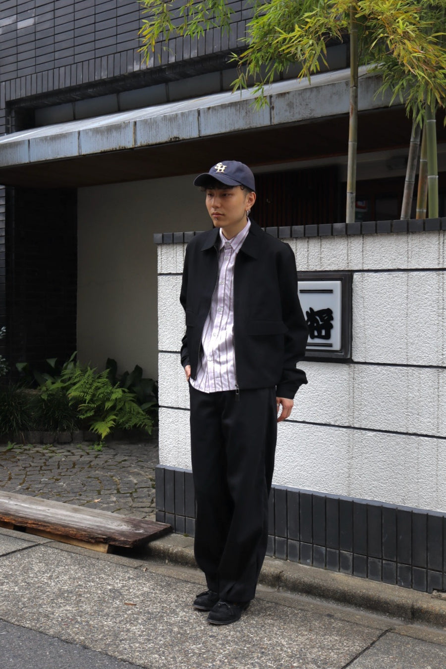 NAMESAKE  COMO LS SHIRT(AURORA STRIPE)