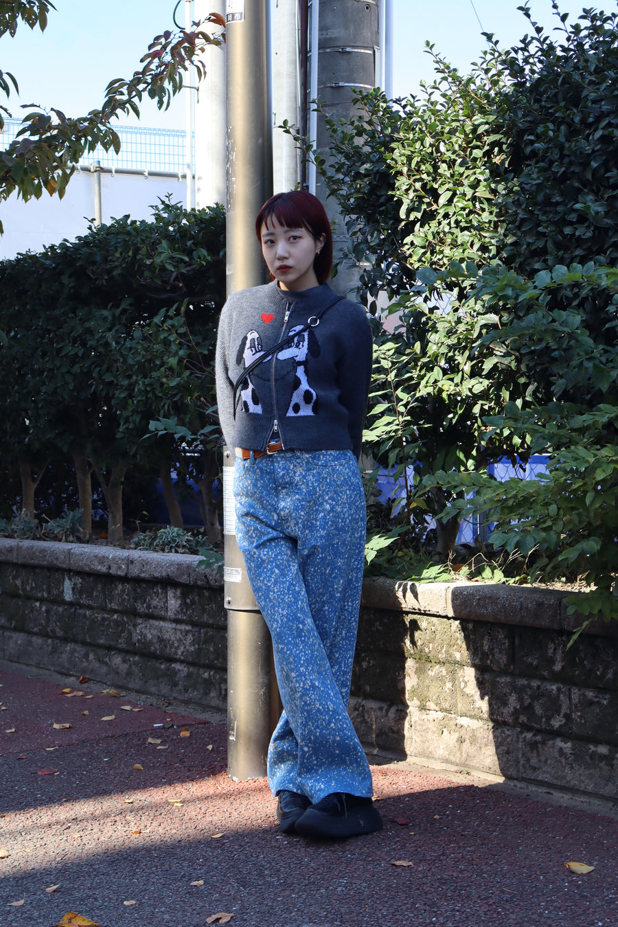 soe  Flower Splashed Regular Jeans