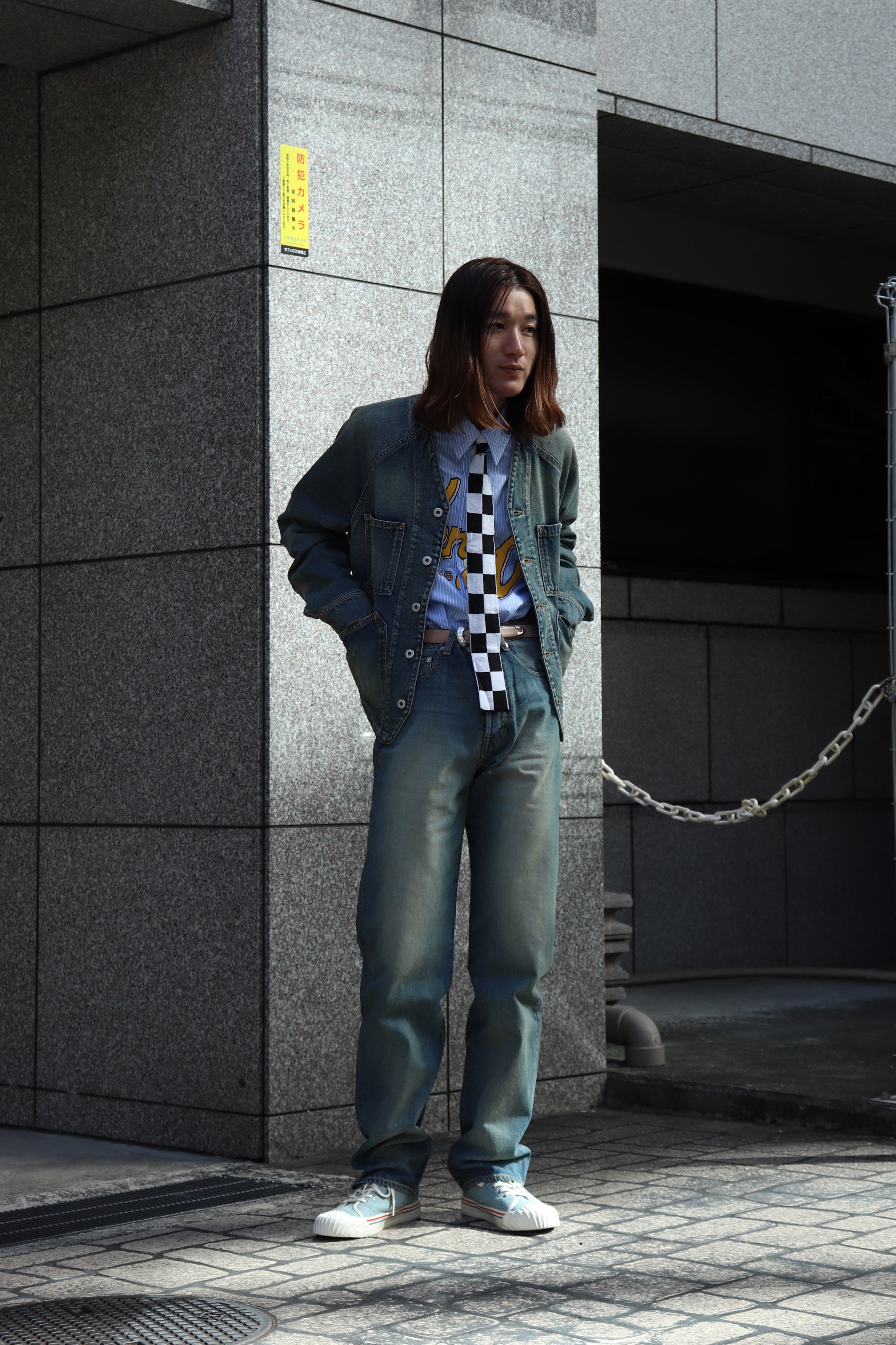 KENZO(ケンゾー)のStone Bleach Asagao Straight Jeansの通販｜PALETTE 