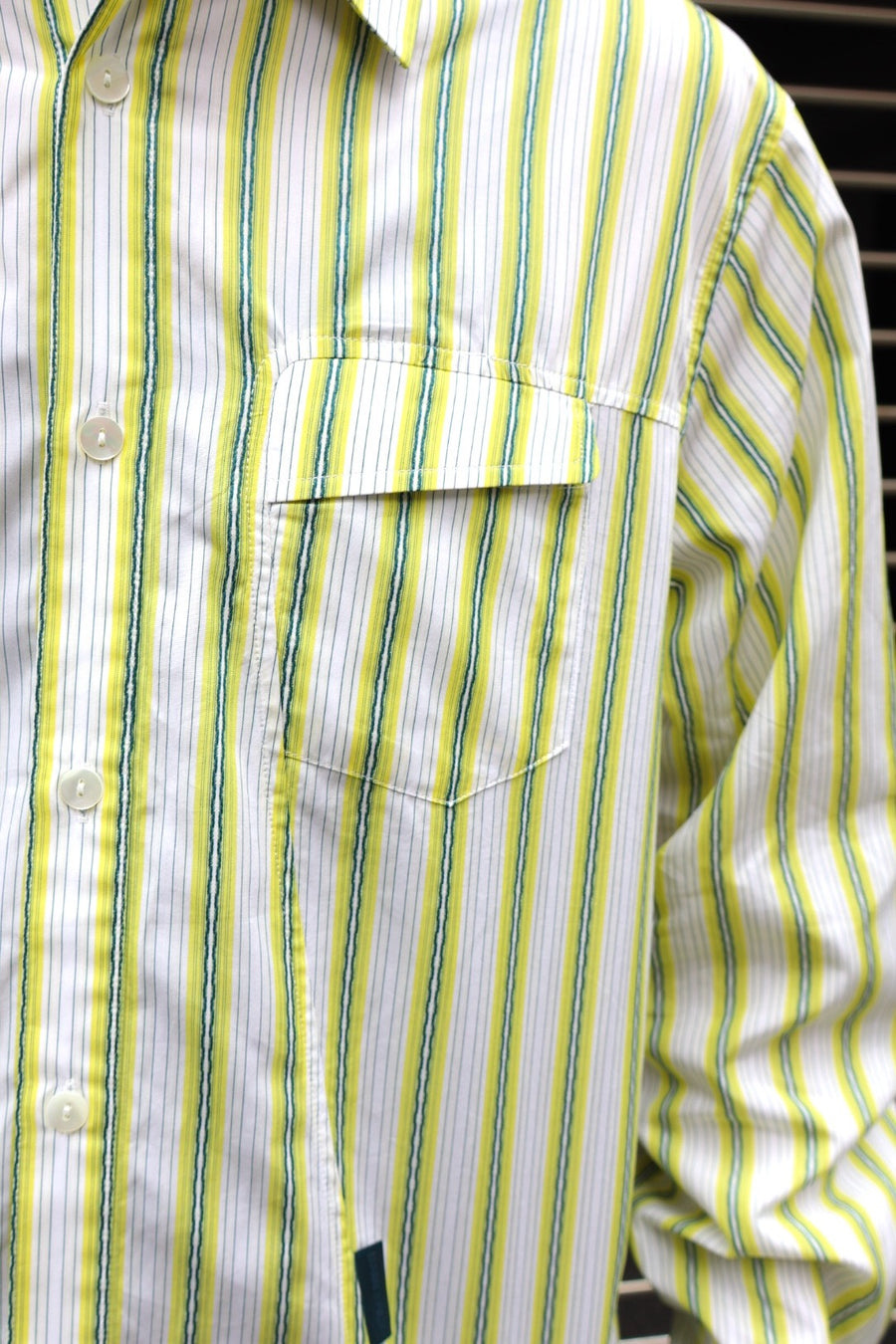 NAMESAKE  COMO LS SHIRT(LEMON STRIPE)