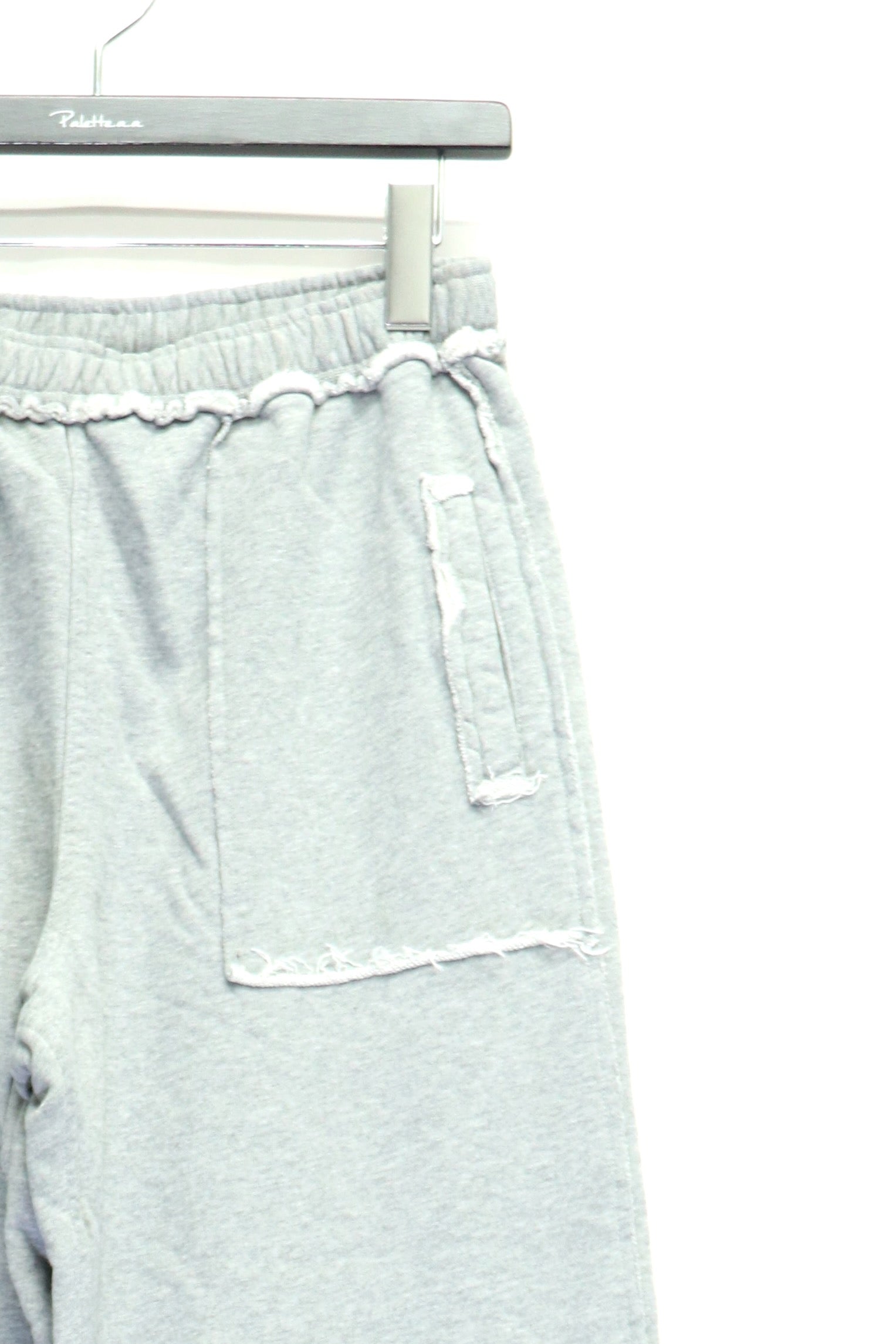 パンツ perverze Damaged Jersey Pants PERVERZE(パーバーズ)のFrayed Sweat Pants Grayの通販｜PALETTE art
