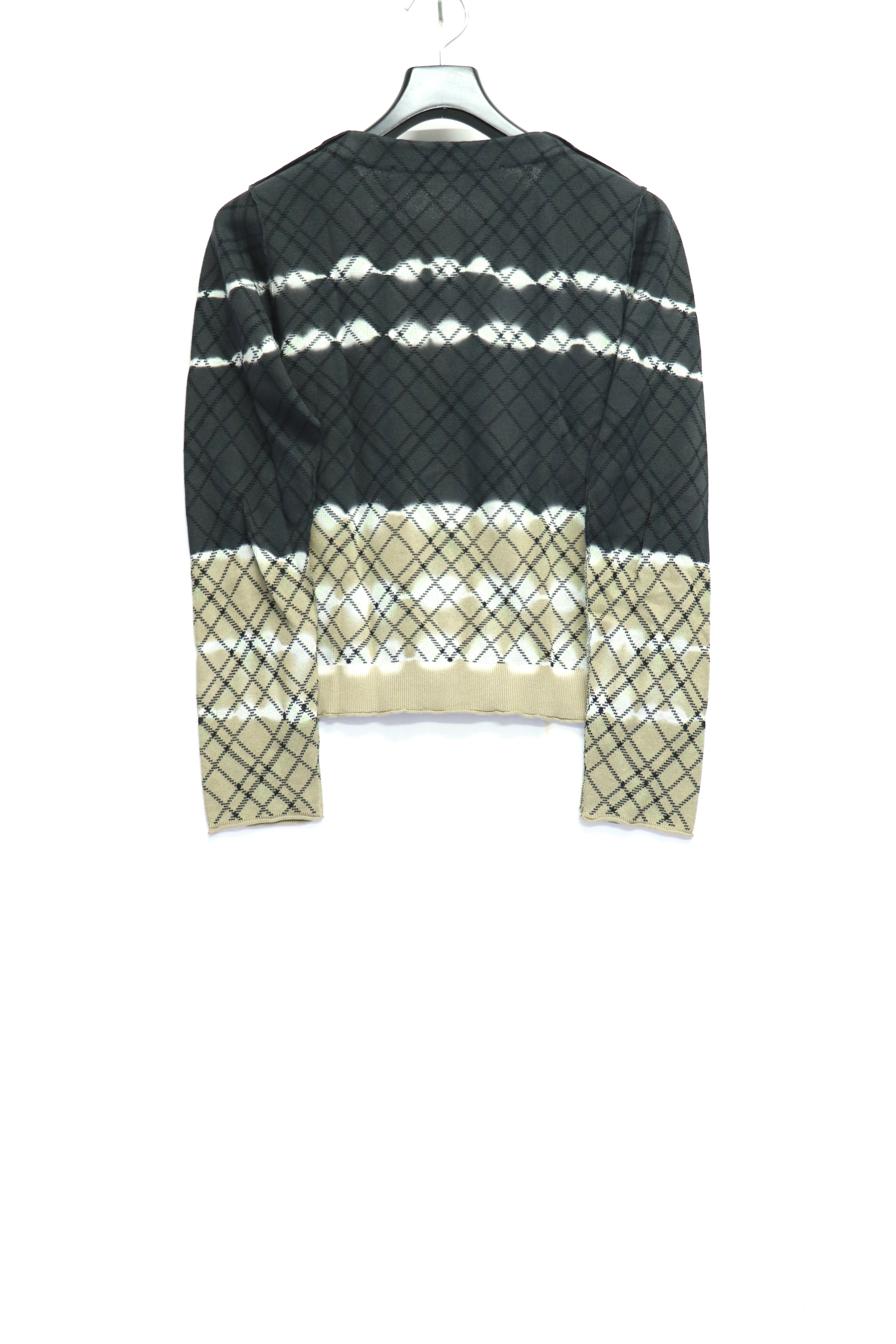 perverze Dip-dye Check Knit カーディガン Dip-dye Check Knit Cardigan（カーディガン/ボレロ）｜PERVERZE