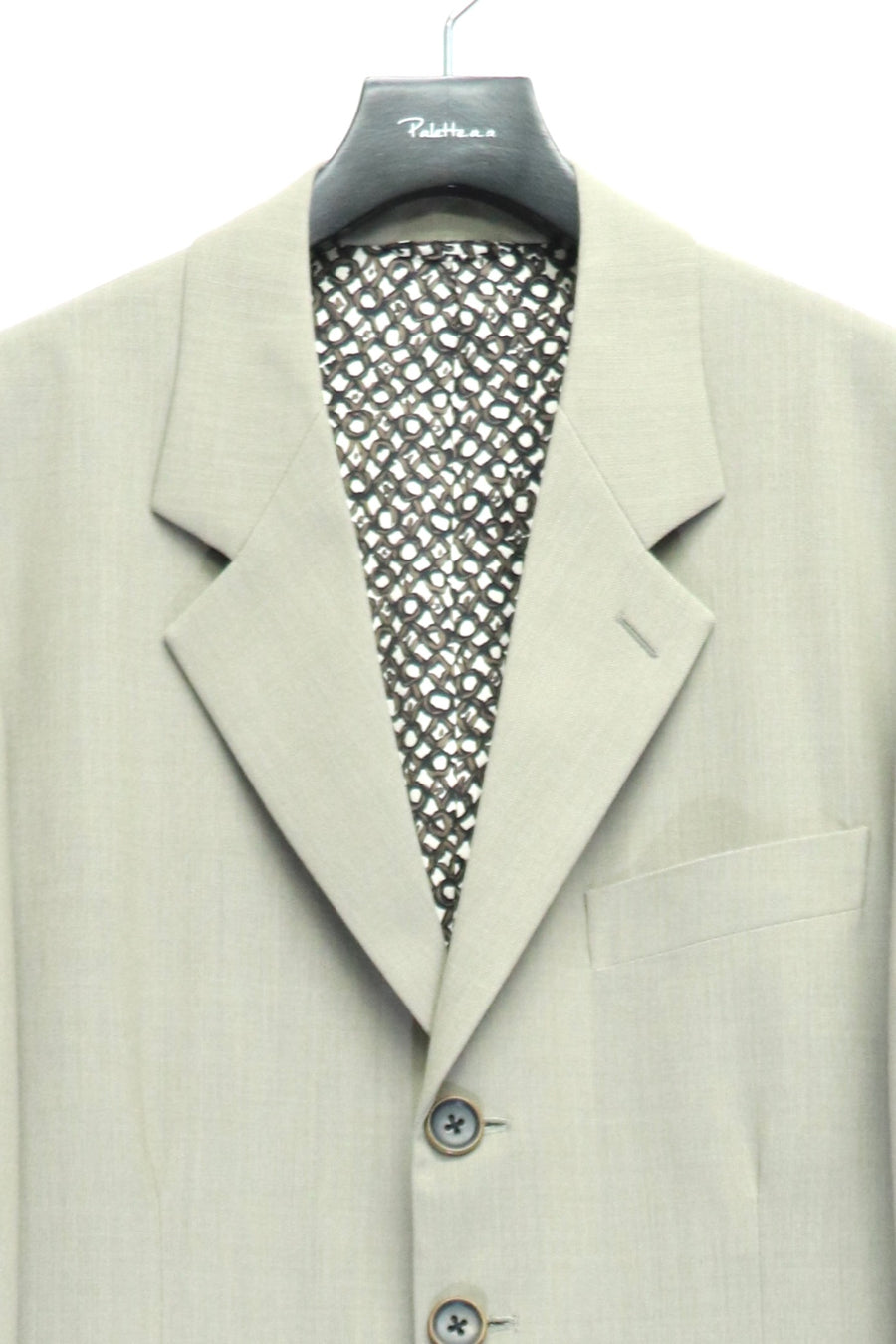 SOSHIOTSUKI(ソウシオオツキ)のDRAPE FACING JACKET BEIGEの通販