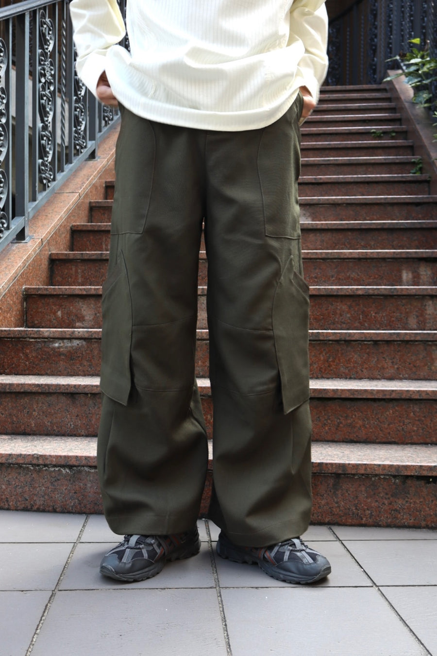 NAMESAKE  RONNY CARGO PANTS(DARK OLIVE)