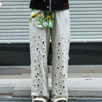 SUGARHILL(シュガーヒル)のCRASHED SWEAT TROUSERS HEATHER GRAYの通販