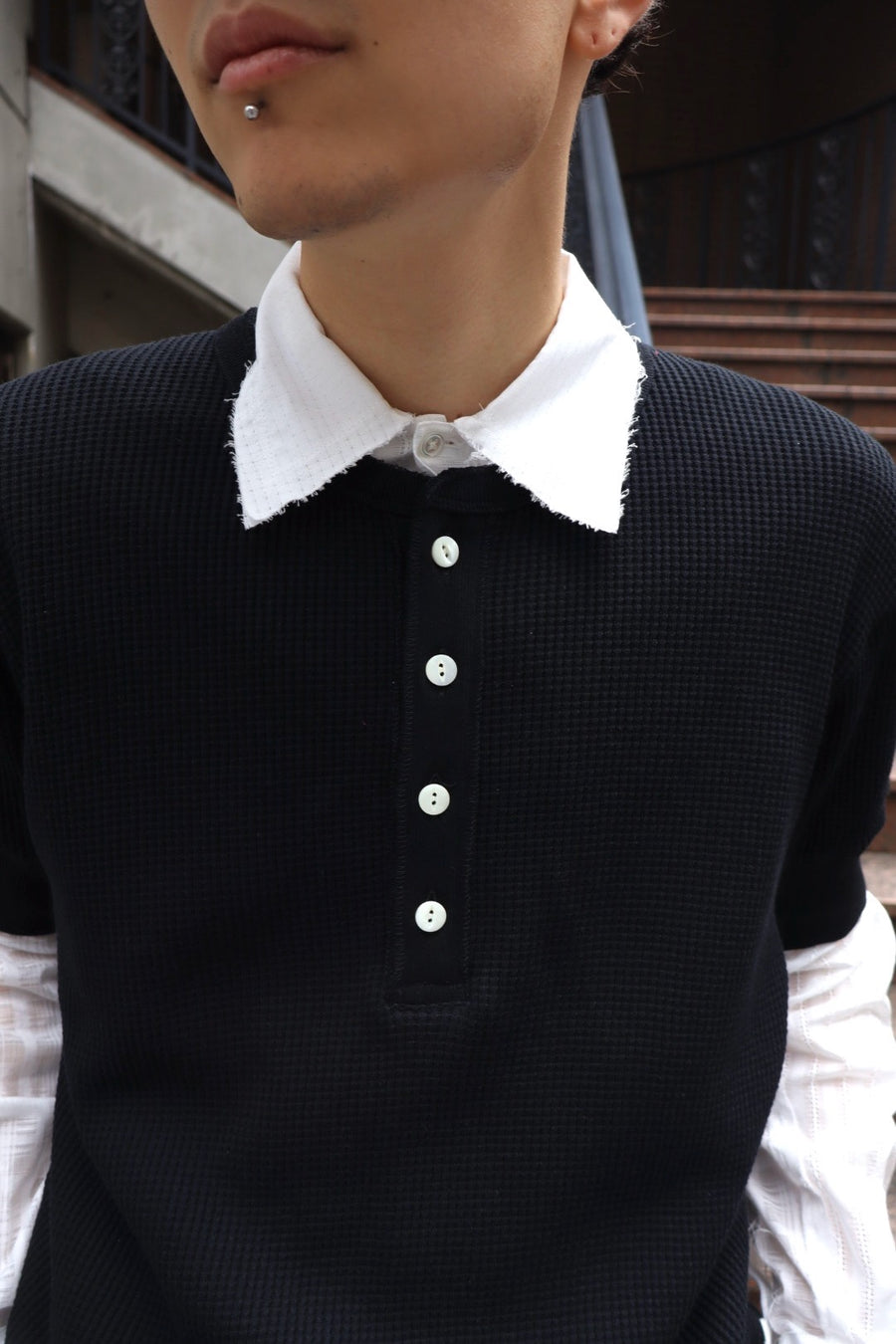 Urig(ウーリッヒ)の4B HENRYNECK WAFFLE SS-4 Milonga（Tシャツ）の
