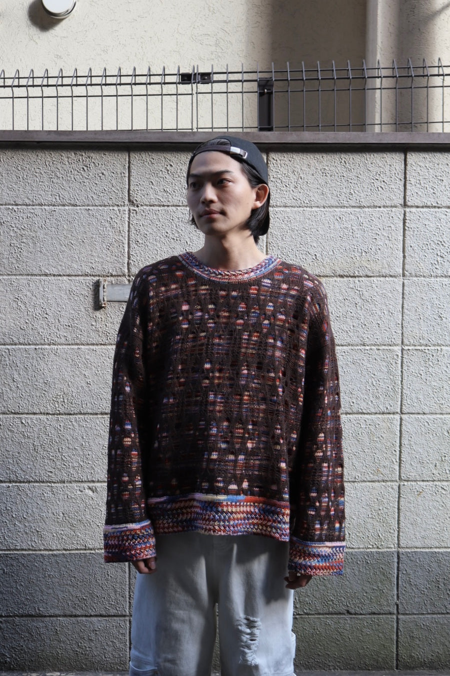 NAMESAKE  HAMMONS PERFORATED CREWNECK