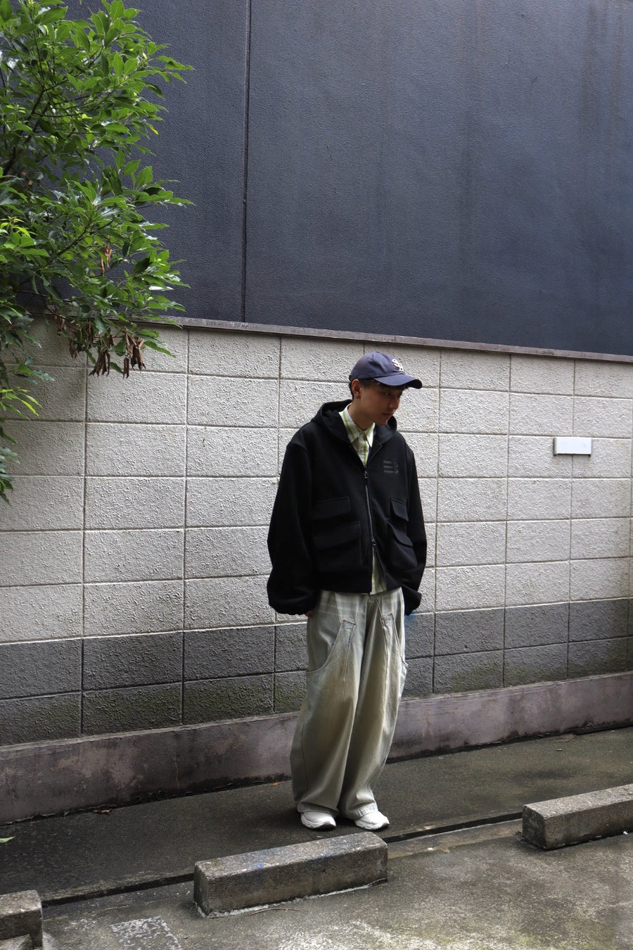 NAMESAKE(ネイムセイク)のHUGO GLOBE ZIP HOODIE EUPHORIC BLACK