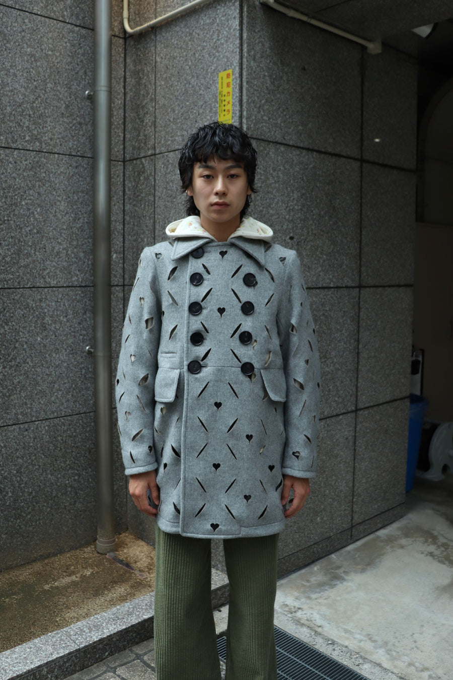 MASU(エムエーエスユー)のHEART HOLE PEA COAT GRAYの通販｜PALETTE