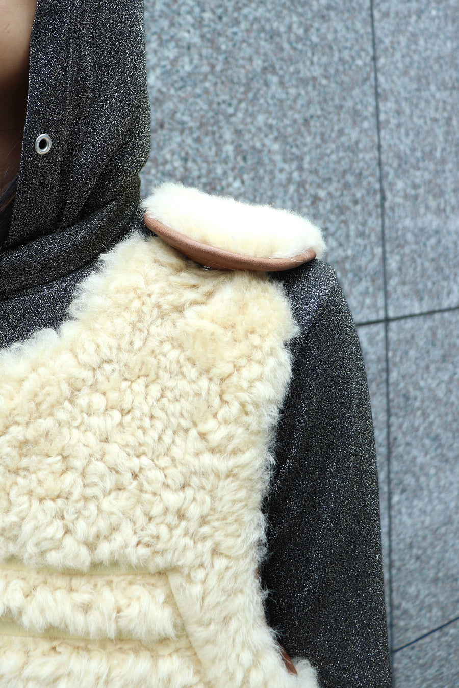 KENZO  SHEARLING GILET