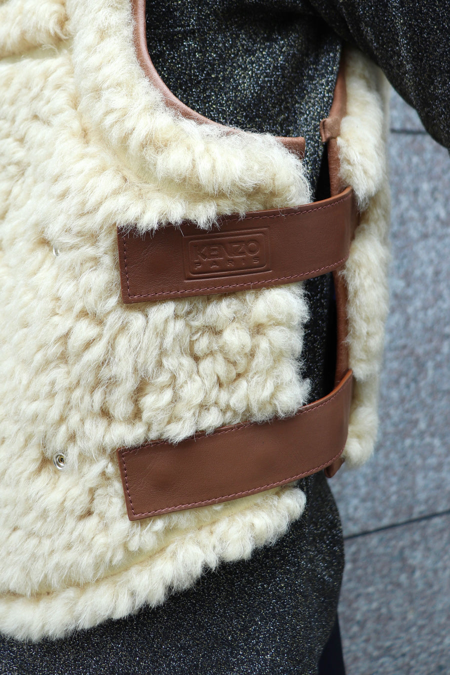 KENZO  SHEARLING GILET