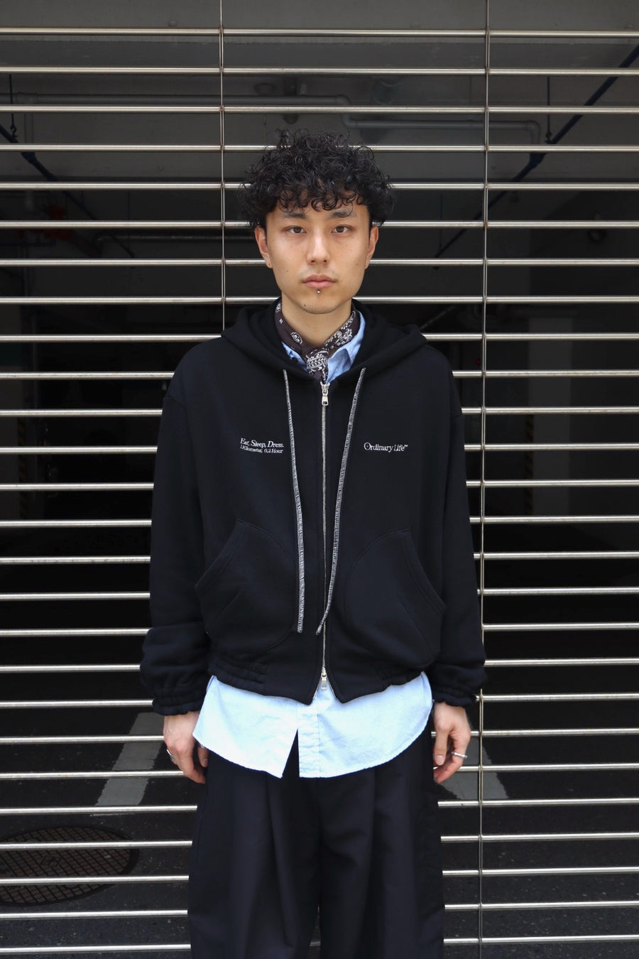 メンズウェア dameoyaji SHINYAKOZUKA(シンヤコヅカ)のordinary home old style zip hoodie