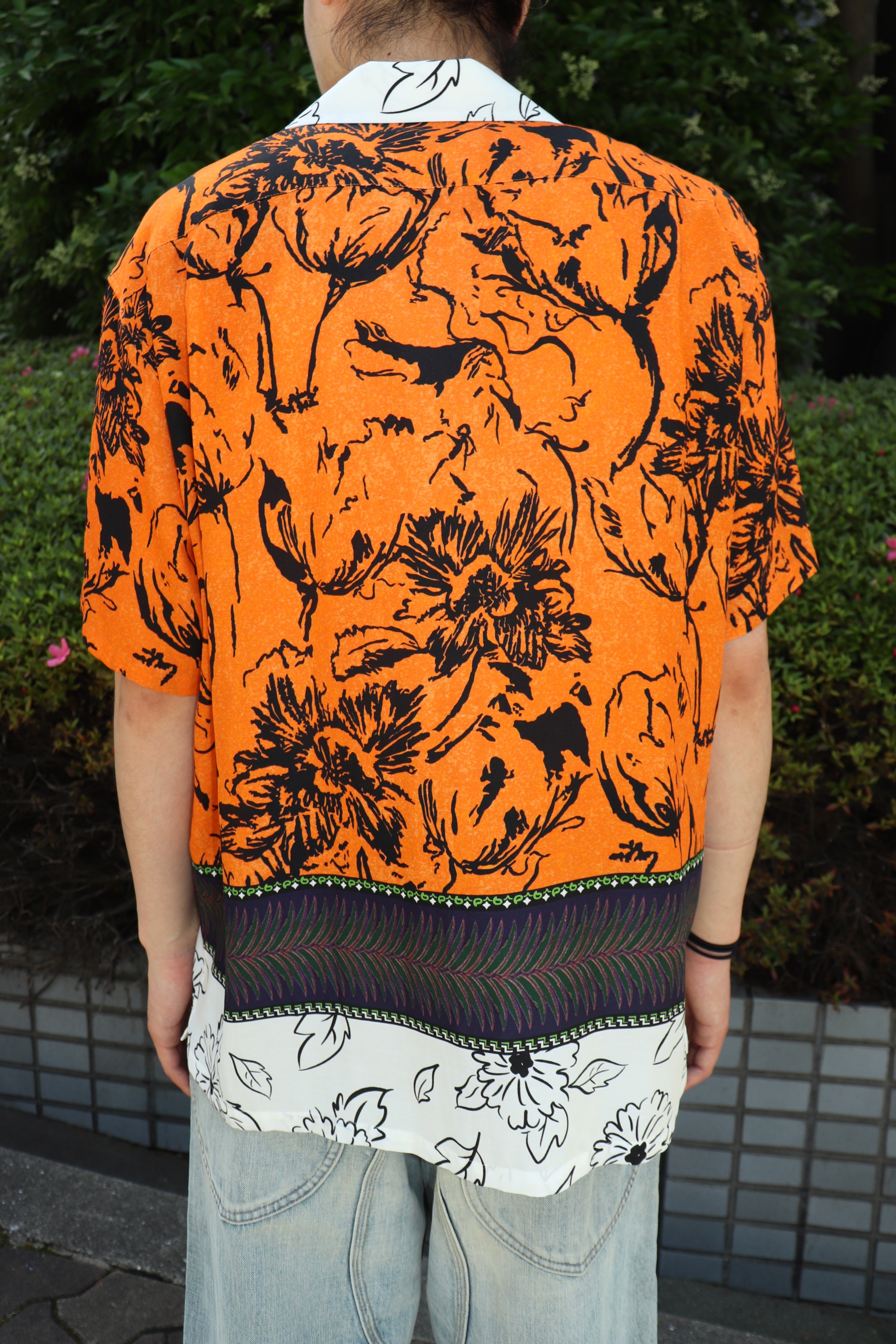 TOGA VIRILIS(トーガ ビリリース)のCupra cotton twill print shirt ORANGEの通販｜PALETTE  art aliveのオンラインショップ – PALETTE art alive ONLINE STORE