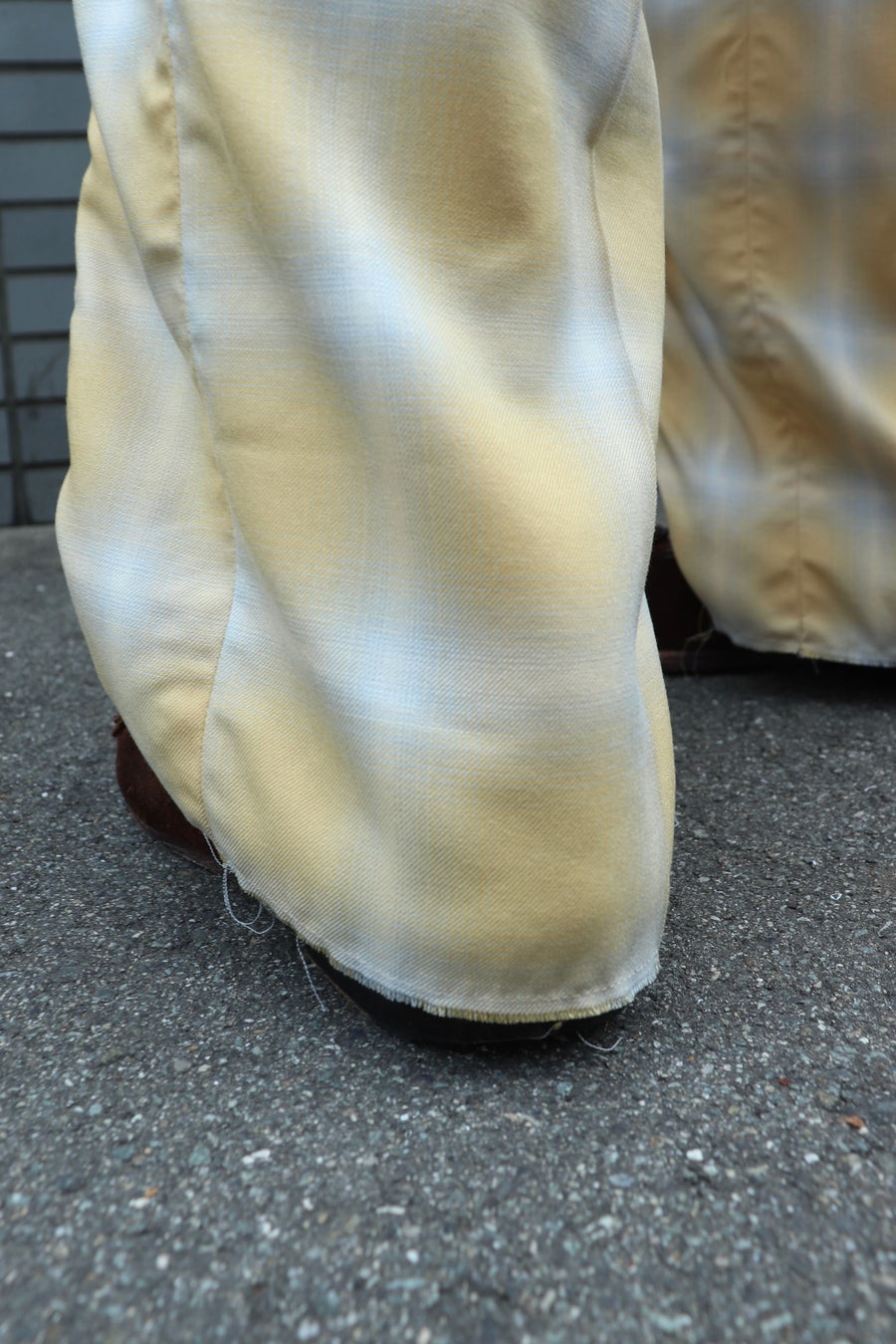 【40%OFF】Taiga Igari  Gaather Plaid Pants(YELLOW)